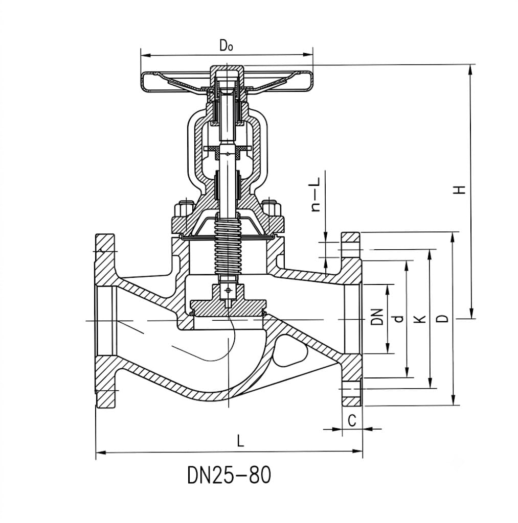 WJ41H Bellows Sealed Globe Valve