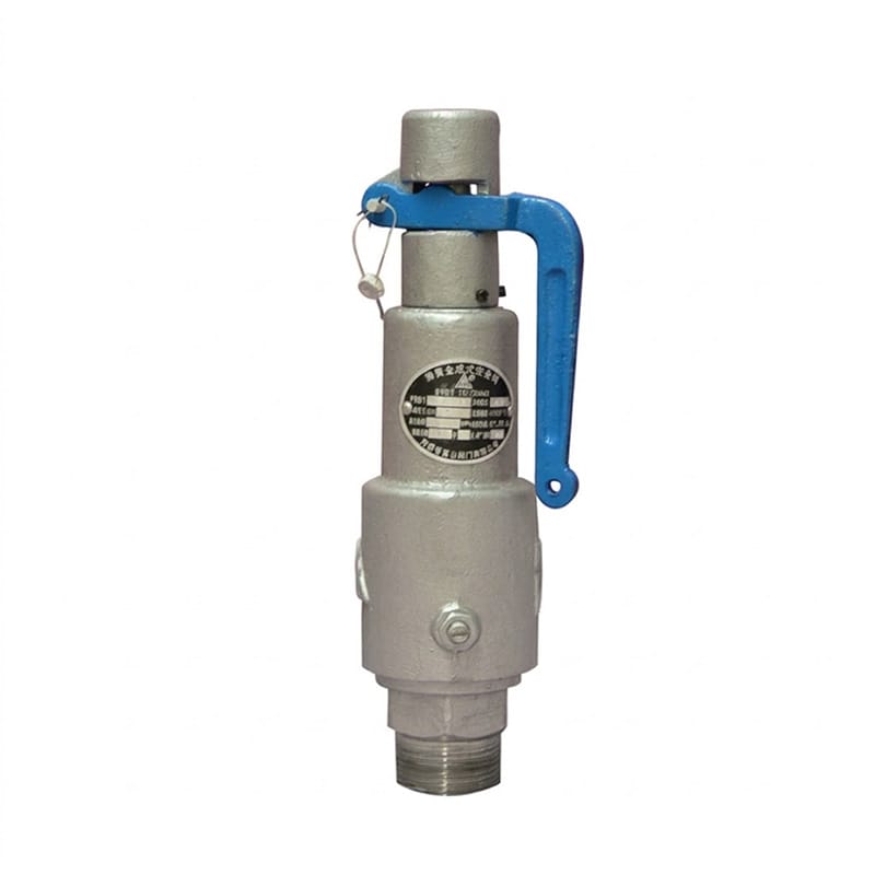 A27H spring low-lift safety valve, threaded, structure diagram showing disc, spring and seat