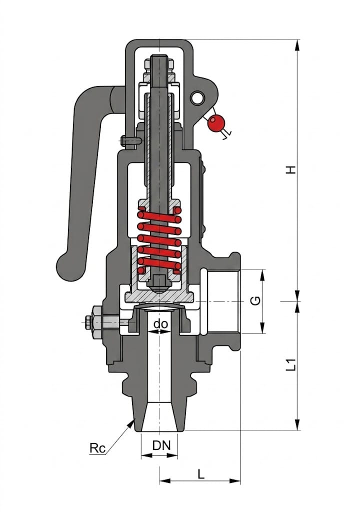 A27H Spring Low Lift Safety Valve