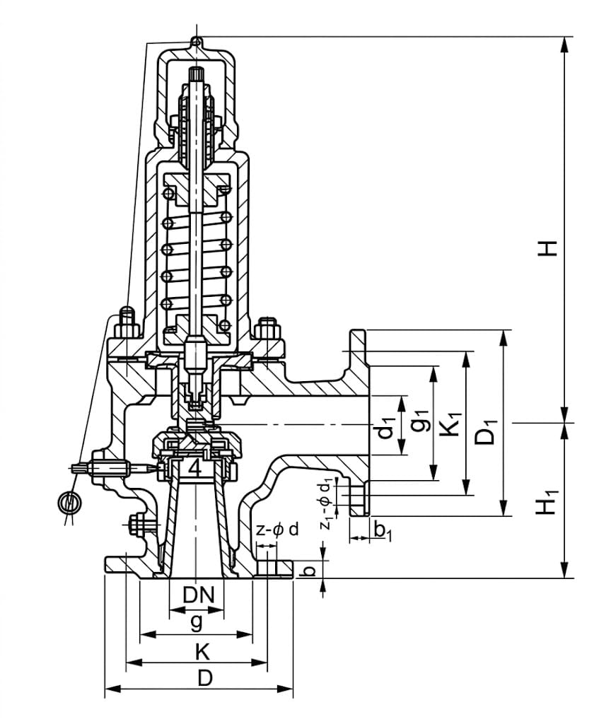 A42Y Seal Type Spring Full Lift Safety Valve