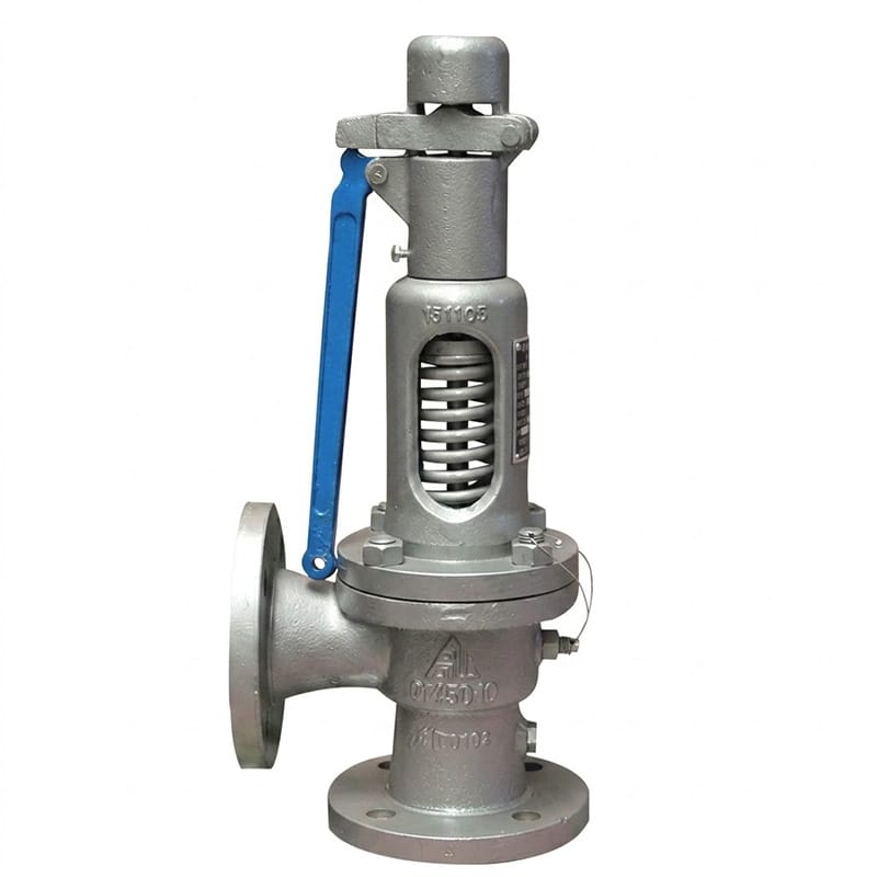 A47H flanged spring low-lift safety valve 2Cr13 seat, structure diagram