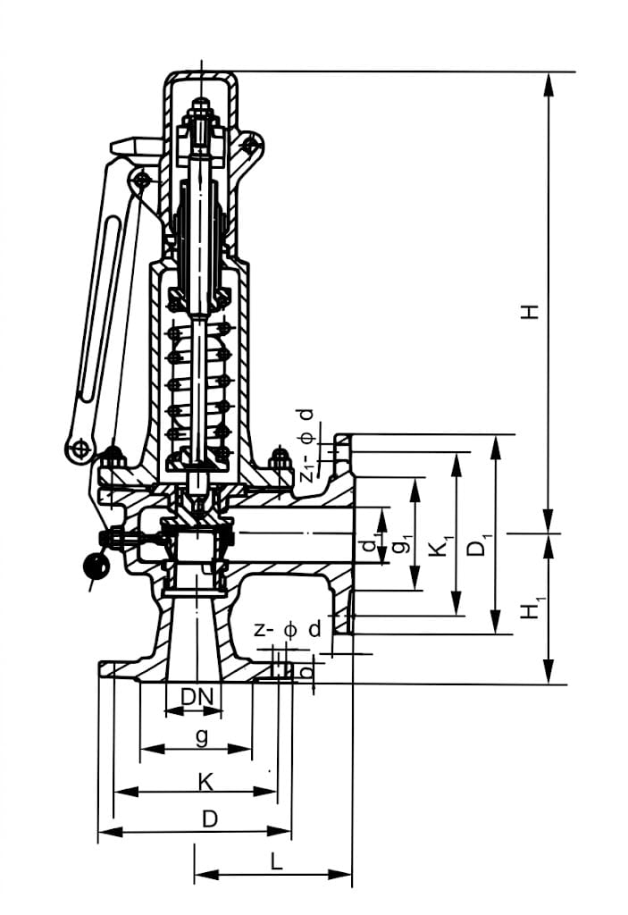 A47H Spring Low Lift Safety Valve